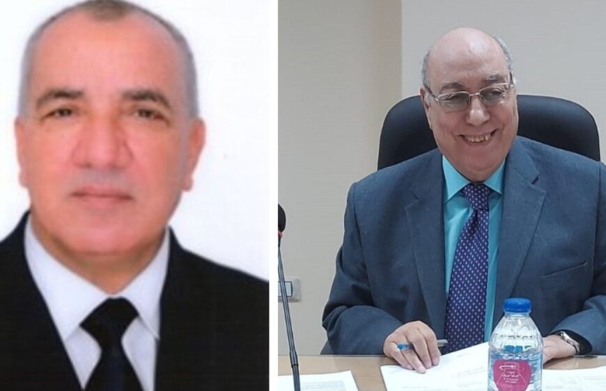 د محمد عبدالمجيد رئيس لجنة المبيدات والدكتور لمباركية نوار الكاتب الجزائري