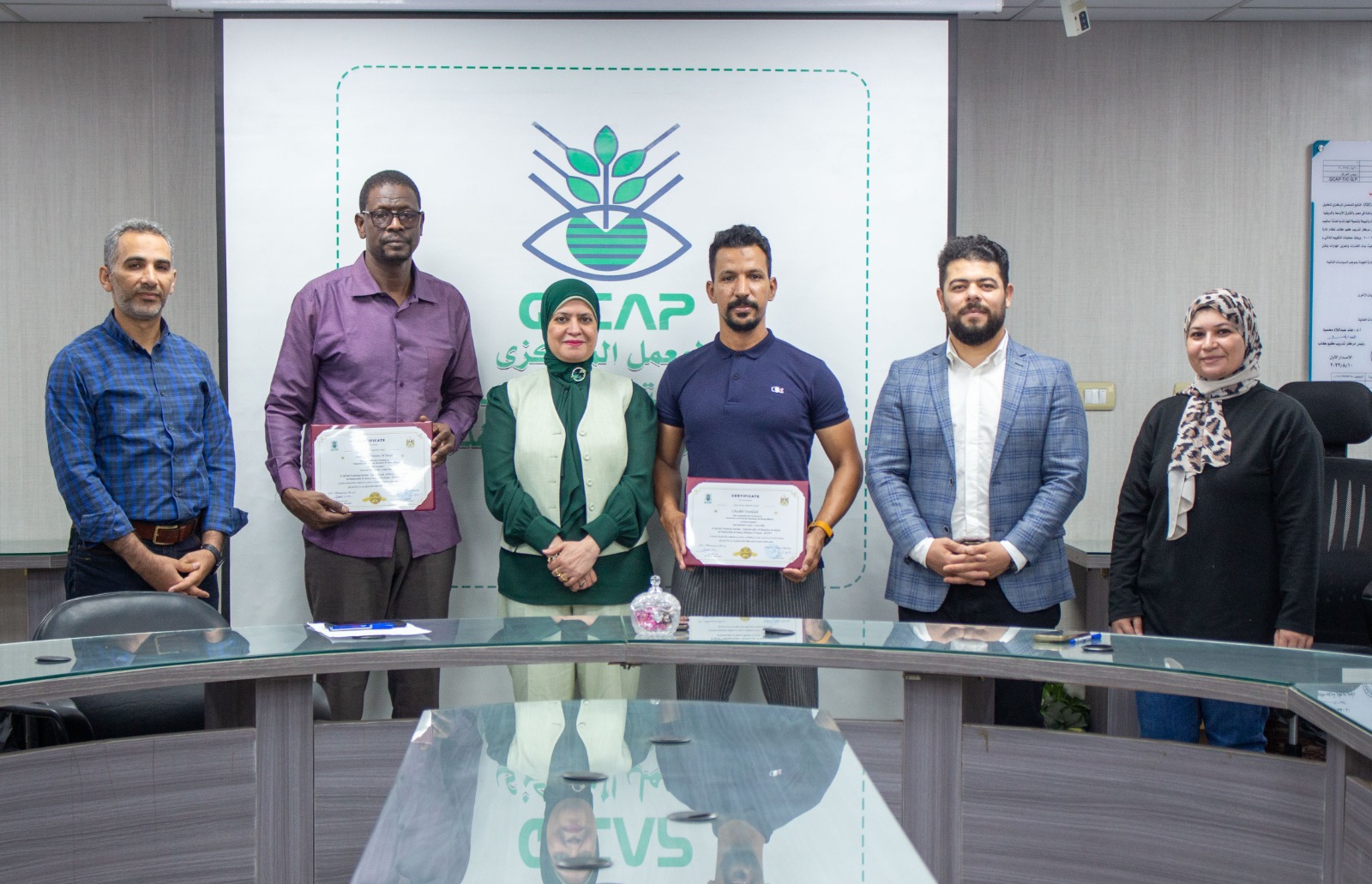 د هند عبداللاه مدير معمل متبقيات المبيدات تختتم برنامج تدريبي للكشف عن الملوثات في الأغذية